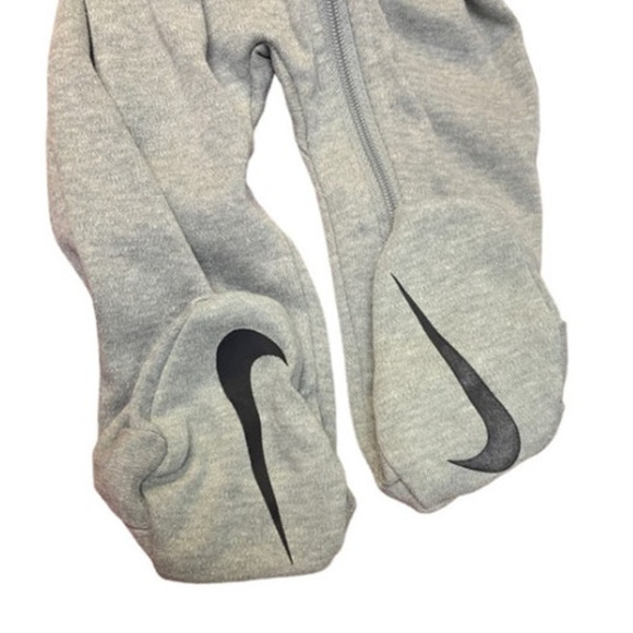 Lot of 2 New Nike Baby Infant 3 Mos Zip Up One Piece Long Sleeve Sleep Bodysuit - Picture 5 of 5
